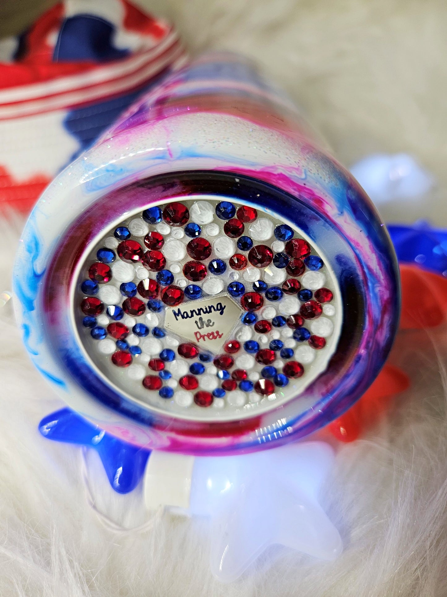 Red, White, & Blue Alcohol Ink 24 oz