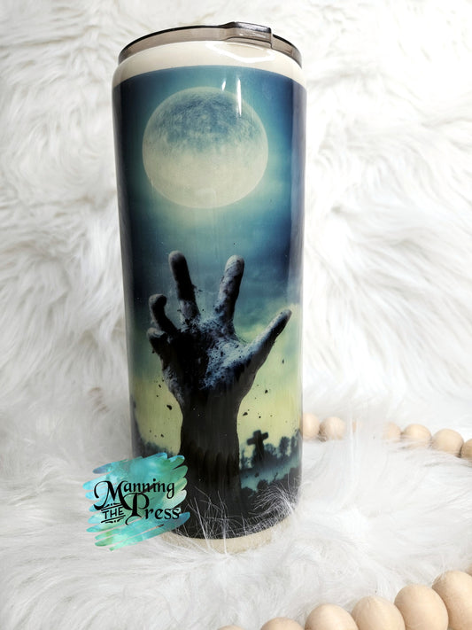 Graveyard Moon 30 oz Fatty Glow in the Dark Blue & Green