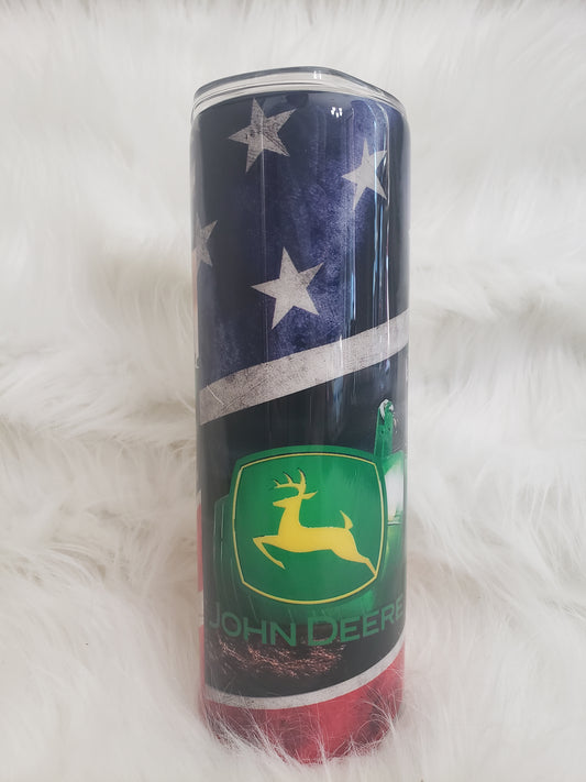 John Deere Flag 20 oz Hogg Skinny