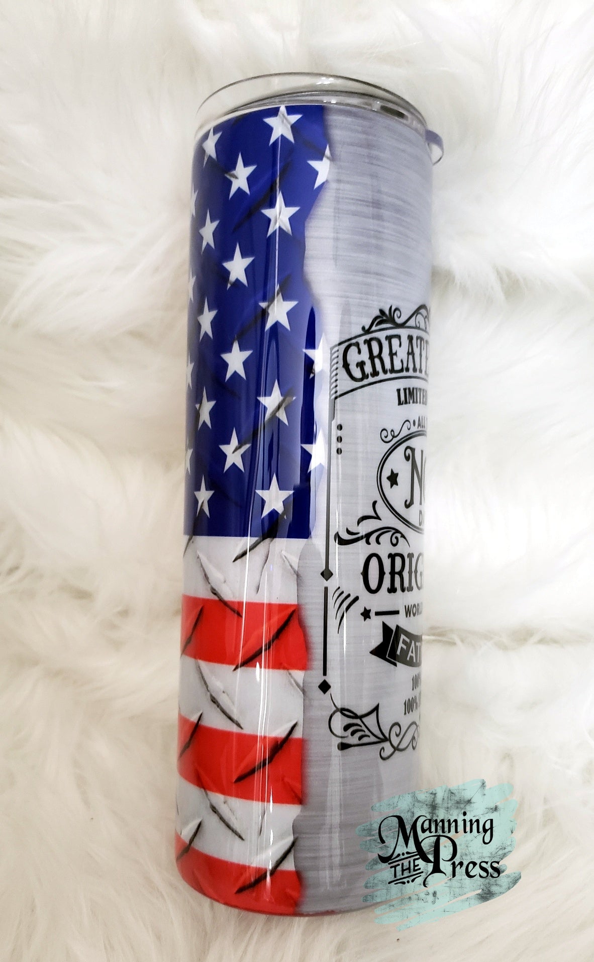 Flag Dad 30 oz Skinny