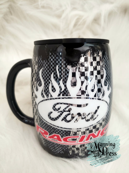 Ford Racing Foil 14 oz Coffee Mug