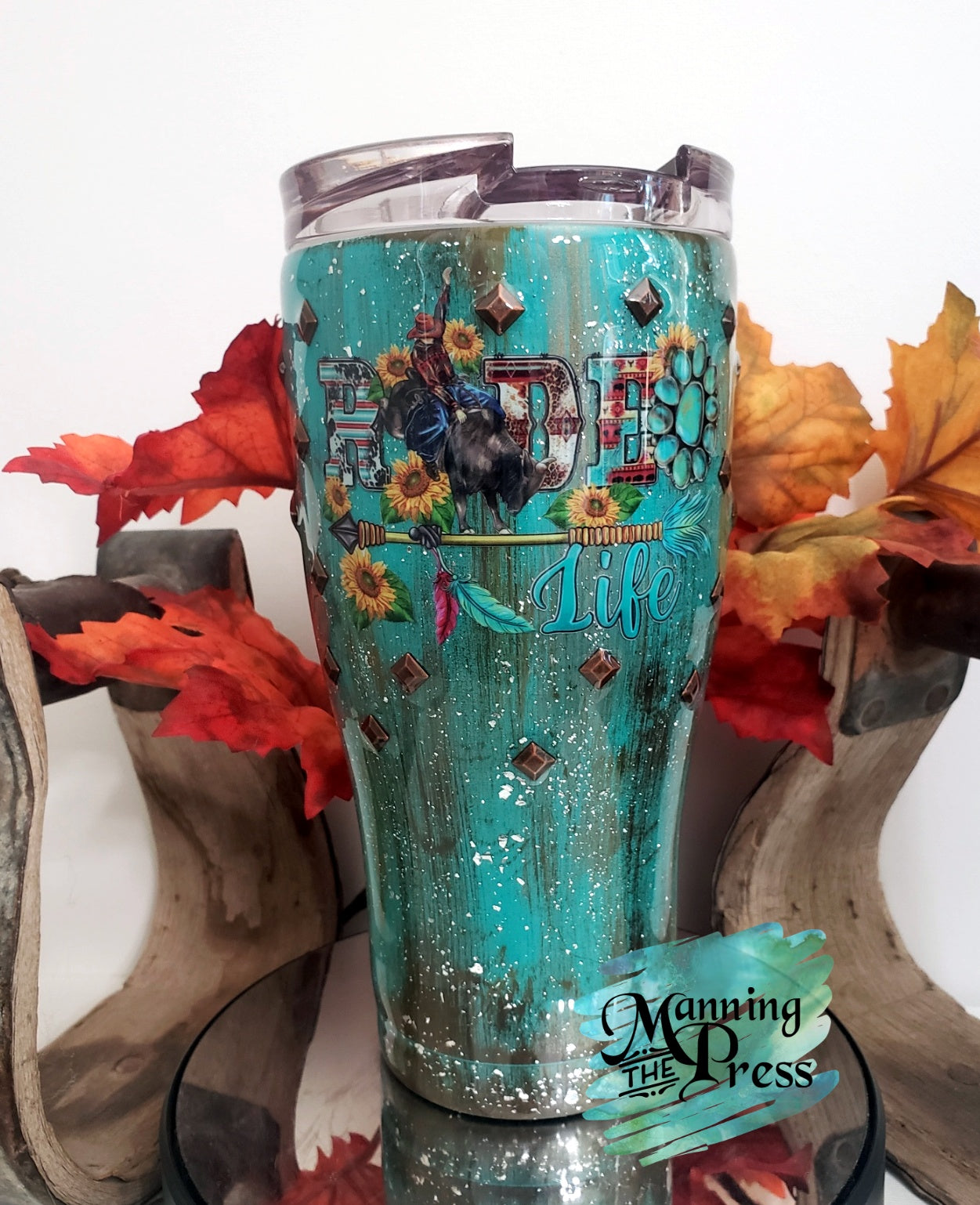 Rodeo Life Patina Crackle 30 oz Curve